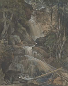 Cascade dans une forêt à Langhennersdorf, 18e-début 19e siècle - Christoph Nathe
