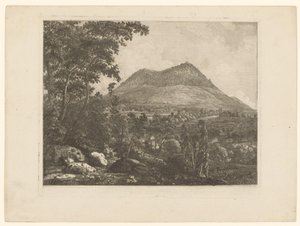 Paysage avec la montagne Landeskrone près de Görlitz - Christoph Nathe