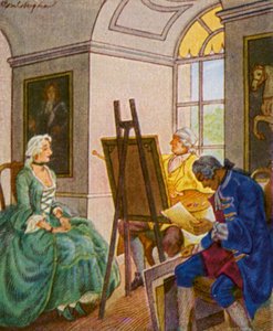 Séance de portrait au château - Christophe (1856 1945)