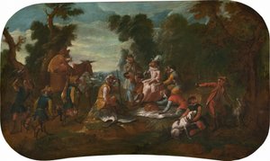 Singerie : Le Pique-nique, vers 1739 - Christophe Huet