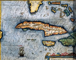 Carte de la mer des Caraïbes par Christophe Plantin - Christophe Plantin