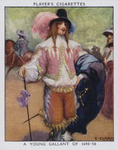 Un jeune galant de 1640-50 - Christopher (after) Clark