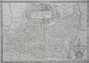 Carte du Suffolk, gravée par William Web