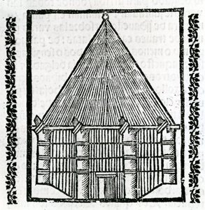 Une hutte tirée de 