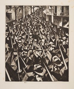 Une Aube, 1914, pub. 1915 - Christopher Richard Wynne Nevinson