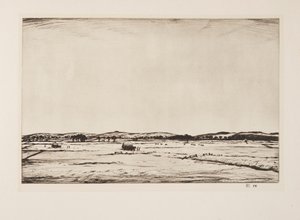 Sussex Downs - Christopher Richard Wynne Nevinson