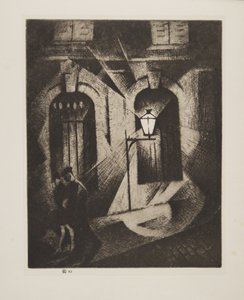 Nuit sinistre à Paris, pub.1929 - Christopher Richard Wynne Nevinson