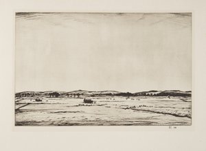 Sussex Downs, pub.1926 - Christopher Richard Wynne Nevinson