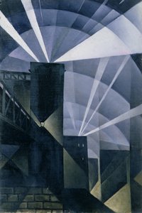 Les premiers projecteurs à Charing Cross - Christopher Richard Wynne Nevinson