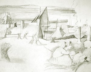 Village de pêche breton, vers 1929-30