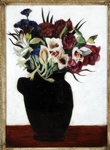 Fleurs dans un pichet noir - Christopher Wood