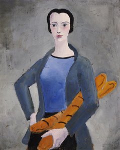 Fille avec du pain
