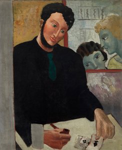 Homme avec des cartes