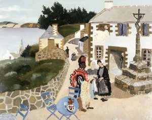Le vendeur de tapis, Treboul, 1930 - Christopher Wood