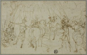 Scène avec soldats - Cigoli