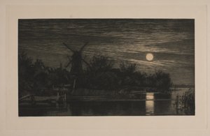 Soirée au clair de lune à Tubæk - Cilius Johannes Konrad Andersen