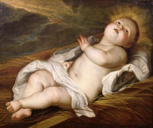 Enfant Jésus - Circle of Anthony van Dyck