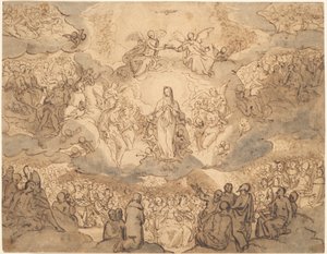 La Vierge, Reine du Ciel - Circle of Francesco Vanni