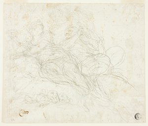 Nymphe et satyre - Ciro Ferri