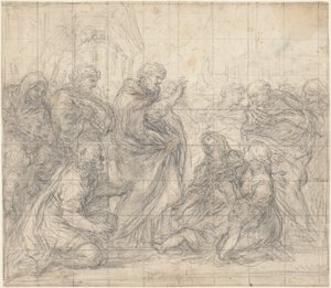 Saint Zenobius ressuscitant un enfant