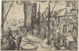 Le Marché aux poissons - Claes Jansz. Visscher (II)