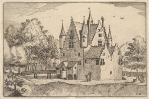 Un château, planche 22 de Regiunculae et Villae Aliquot Ducatus Brabantiae