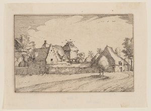 Une ferme fortifiée - Claes Jansz. Visscher