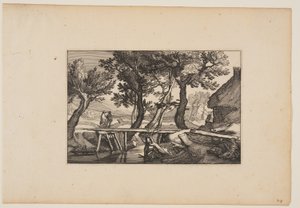 Un pont en bois, extrait de Paysages