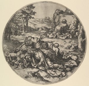 Le Christ à Gethsémani copie - Claes Jansz Visscher