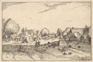 Route de village, planche 20 de Regiunculae et Villae Aliquot Ducatus Brabantiae