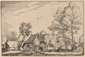 Grande ferme - Claes Jansz Visscher after Johannes van Doetechum, the Elder after Lucas