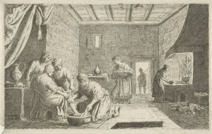 Lot lavant les pieds des anges - Claes Moeyaert