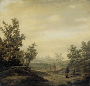 Route dans les dunes - Claes van Beresteyn (attributed to)