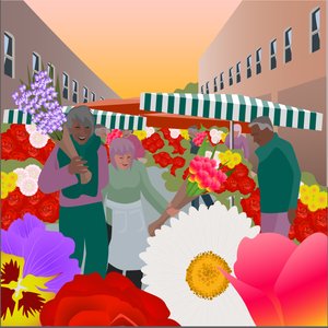 Marché aux fleurs à Columbia Road - Claire Huntley