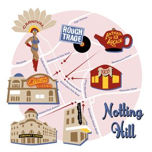 Carte de Notting Hill - Claire Huntley