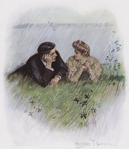 Couple dans un pré