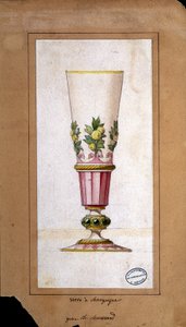 Décoration pour flûtes à champagne, dessin à l