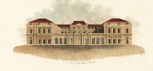 Vue du Palais-Royal, Paris - Claude Aubriet