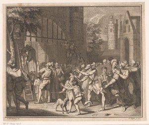 Condamnés à mort pendus à la porte de la ville - Claude Augustin Duflos
