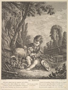 Le Berger, vers 1753 - Claude Augustin Duflos