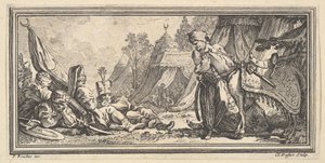 Soldats turcs au repos - Claude Augustin Duflos