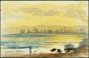 Lever de soleil près de Haïfa, 1872 - Claude Conder