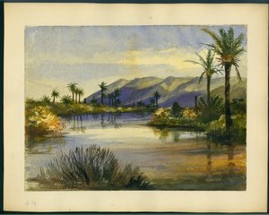 Embouchure de la rivière Kishon et Mont Carmel - Claude Conder