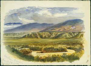 Vue près de Damieh, vallée du Jourdain, 1874 - Claude Conder