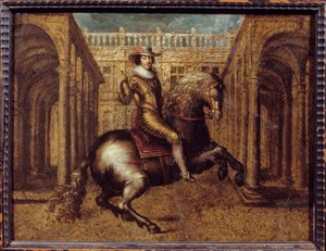 Portrait équestre de Gaston d