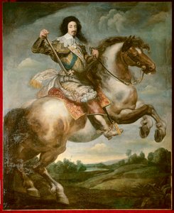Portrait équestre de Louis XIII (1601-1643) - Claude Deruet