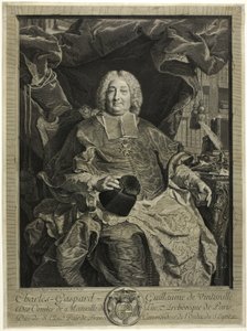 Portrait de Charles-Gaspard-Guillaume de Vintimille, archevêque de Paris - Claude Drevet