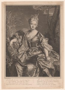 Portrait de Marguerite Henriette de La Briffe Le Bret en Cérès - Claude Drevet