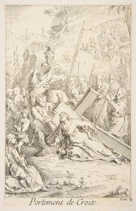 Portant la Croix - Claude Gillot, Jacques Gabriel Huquier