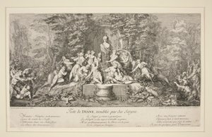 Fête de Diane, troublée par des Satyres